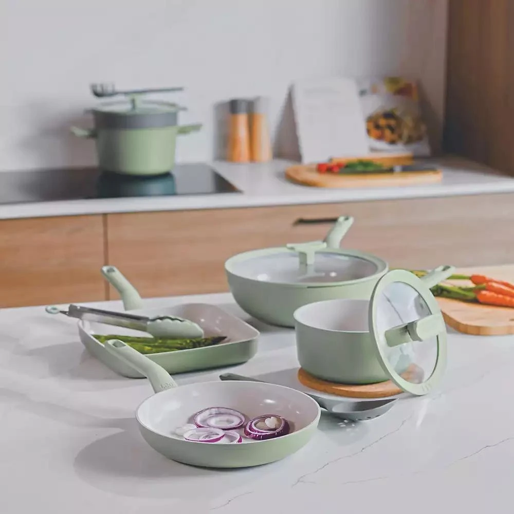 BergHOFF Balance 3Pc Non-stick Ceramic Frying Pan Set, Recycled Aluminum 3