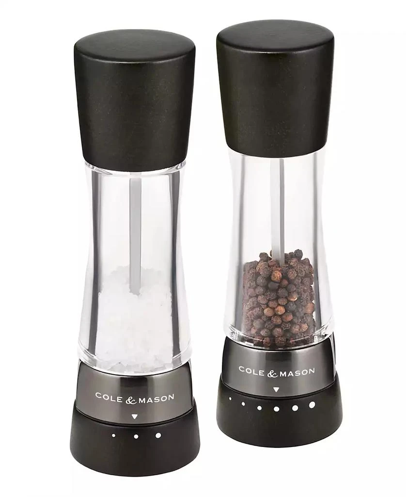 Cole & Mason 2 Piece Salt and Pepper Mill Derwent Wood Gift Set 1
