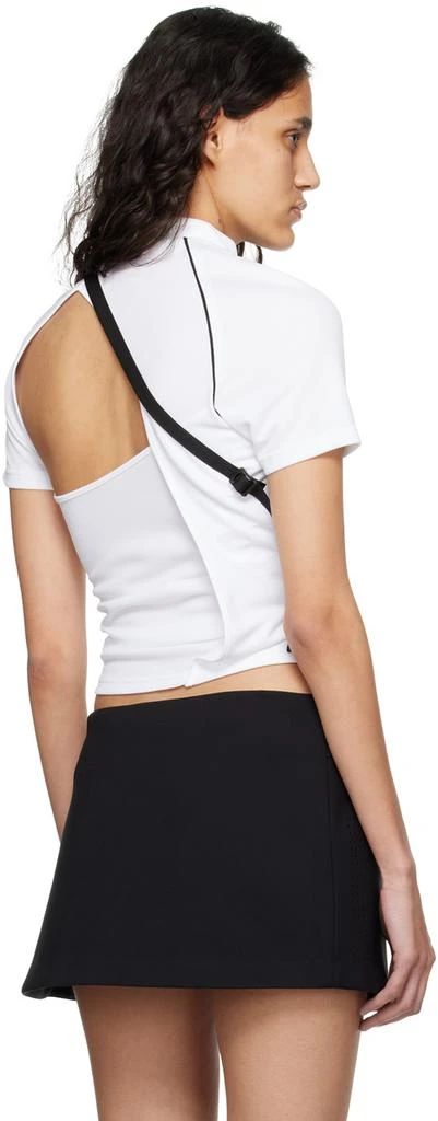 Hyein Seo White Twisted Track T-Shirt 3
