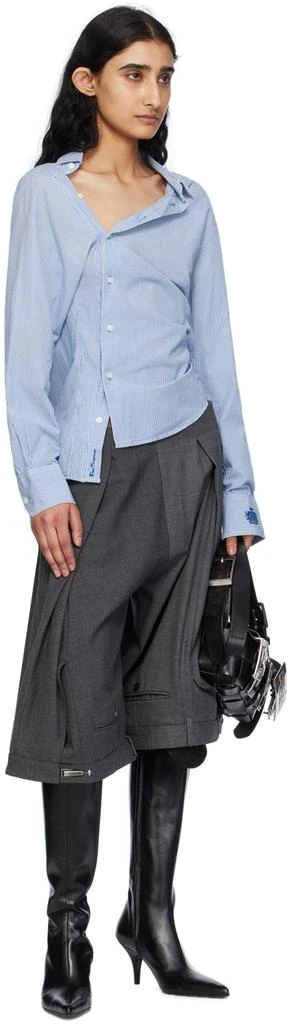 HODAKOVA Blue Asymmetric Shirt 4