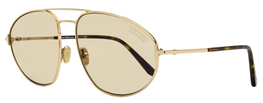 Tom Ford Men's Ken Photochromic Sunglasses TF1095 28E Gold 60mm 1