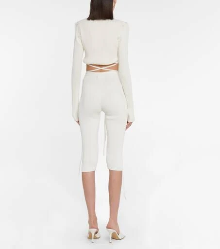 Christopher Esber Ribbed-knit crop top 3
