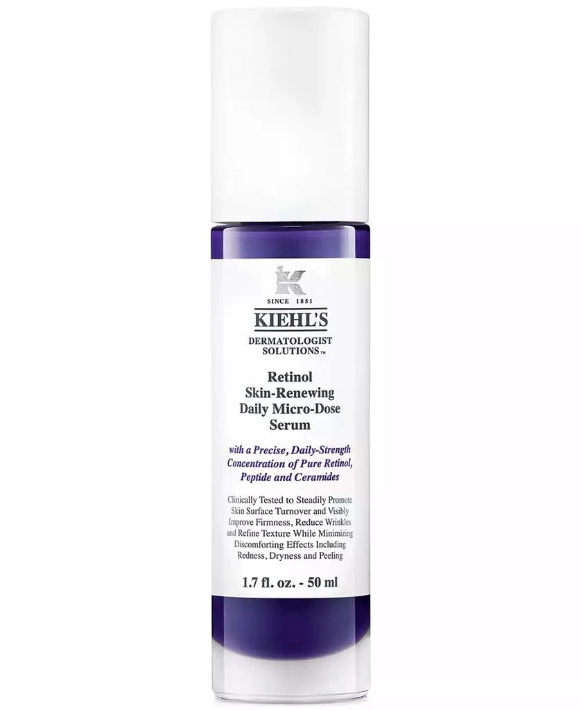 Kiehl's Micro-Dose Anti-Aging Retinol Serum with Ceramides and Peptide, 1-oz. 1