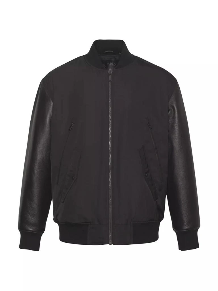 Moose Knuckles Montclair Leather-Sleeve Bomber Jacket 1