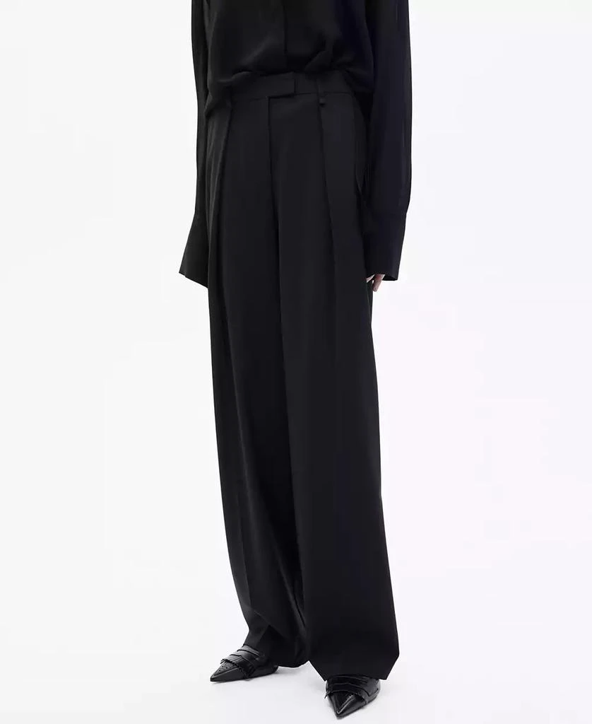 Mango Women's Straight-Fit Pleated Pants 1