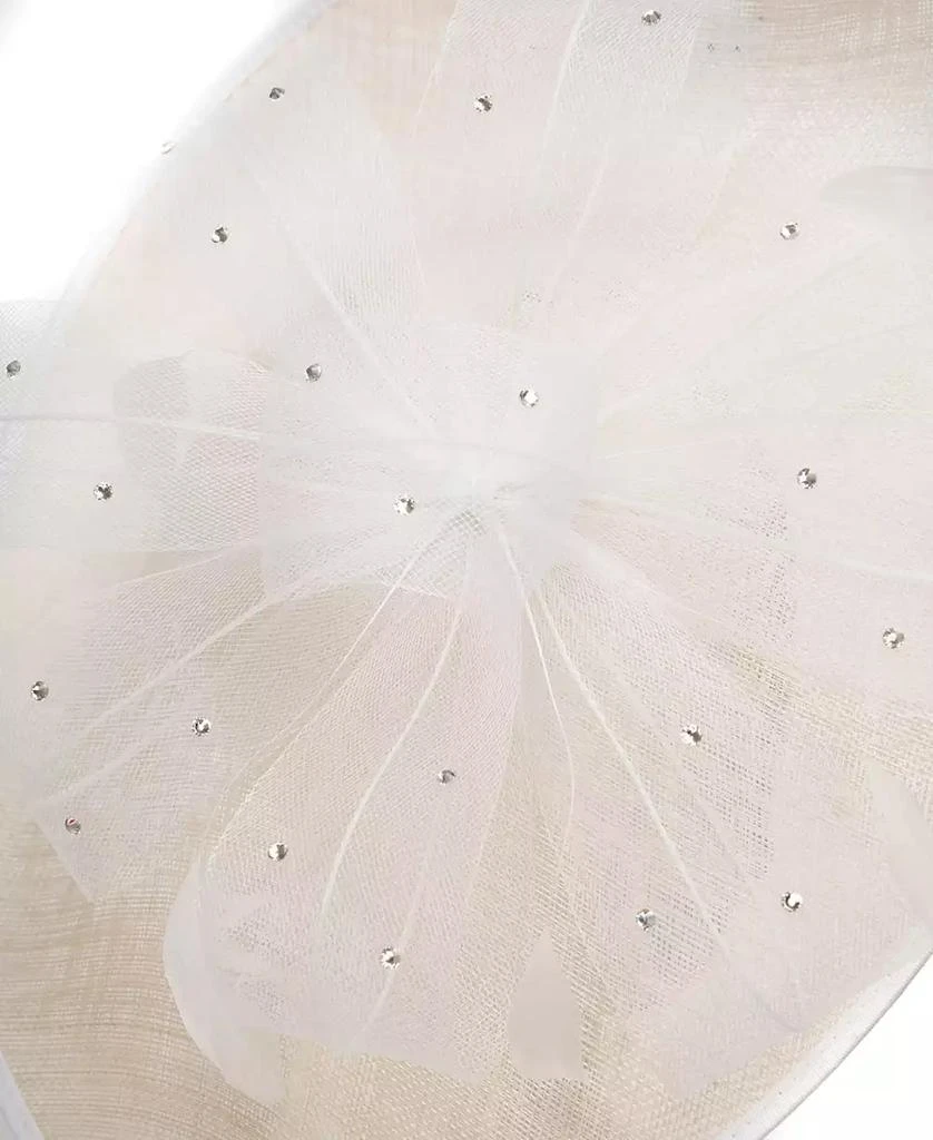 August Hat Company Embellished Sinamay Fascinator 3