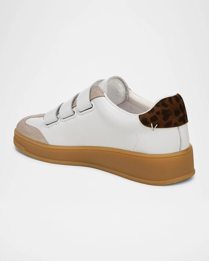 VERONICA BEARD Reagan Mixed Leather Triple-Grip Sneakers 3