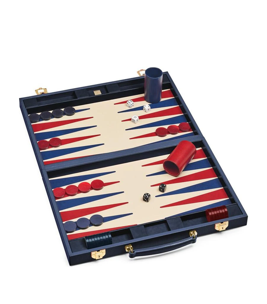 Aspinal of London Leather Backgammon Set (45cm) 3