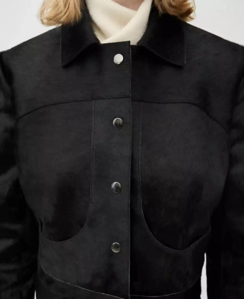 Mango Women's Fur-Effect Leather Jacket 5