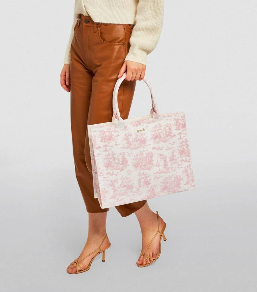 Harrods Toile Grocery Shopper Bag 2