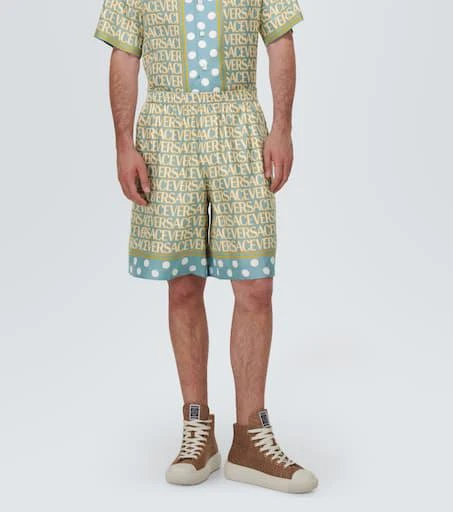 Versace Versace Allover silk shorts 3