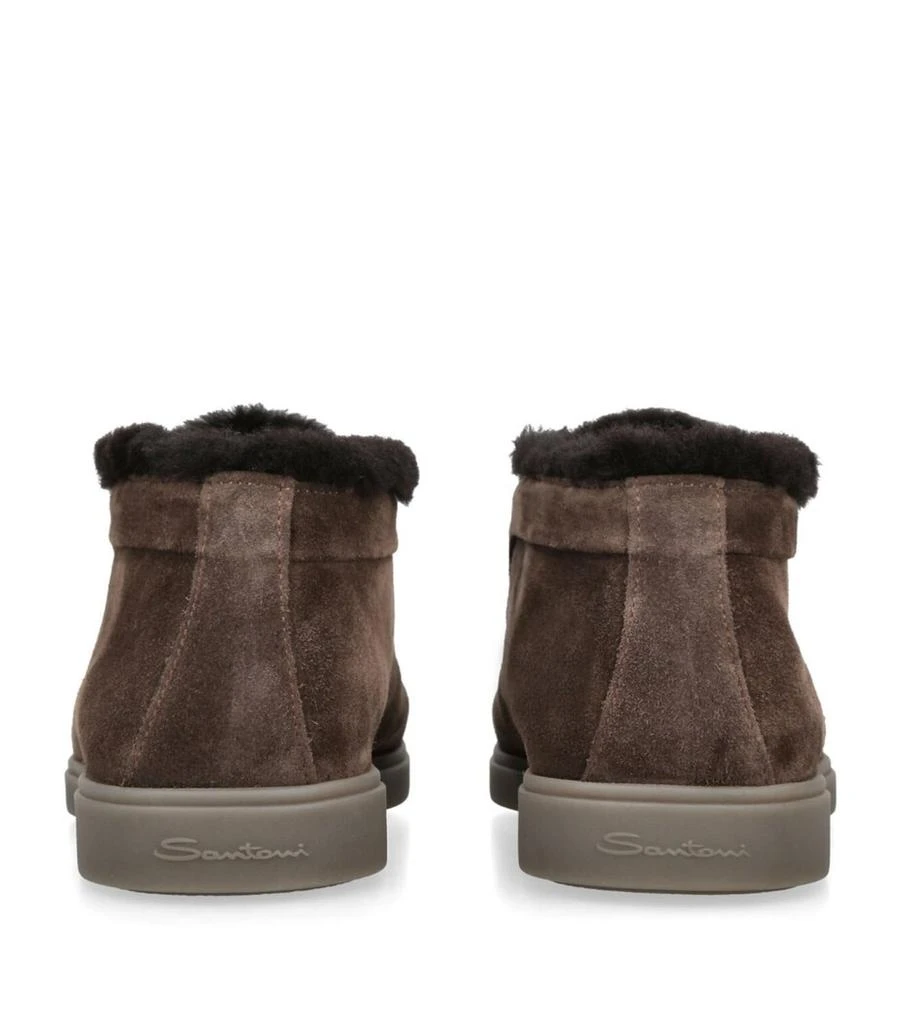 Santoni Suede Fortune Ankle Boots 2