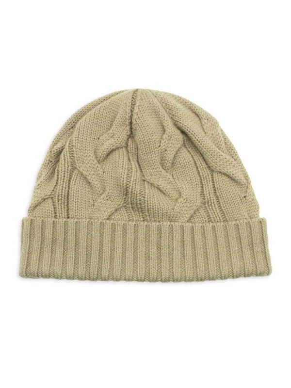 Portolano Cable Knit Merino Wool Beanie 1