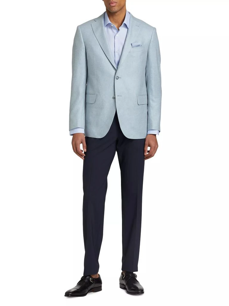 Saks Fifth Avenue COLLECTION Speckled Silk & Wool-Blend Two-Button Sport Coat 2