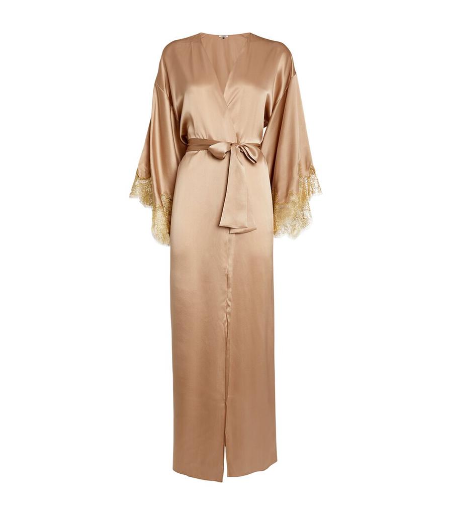 GILDA & PEARL Silk Gina Long Robe