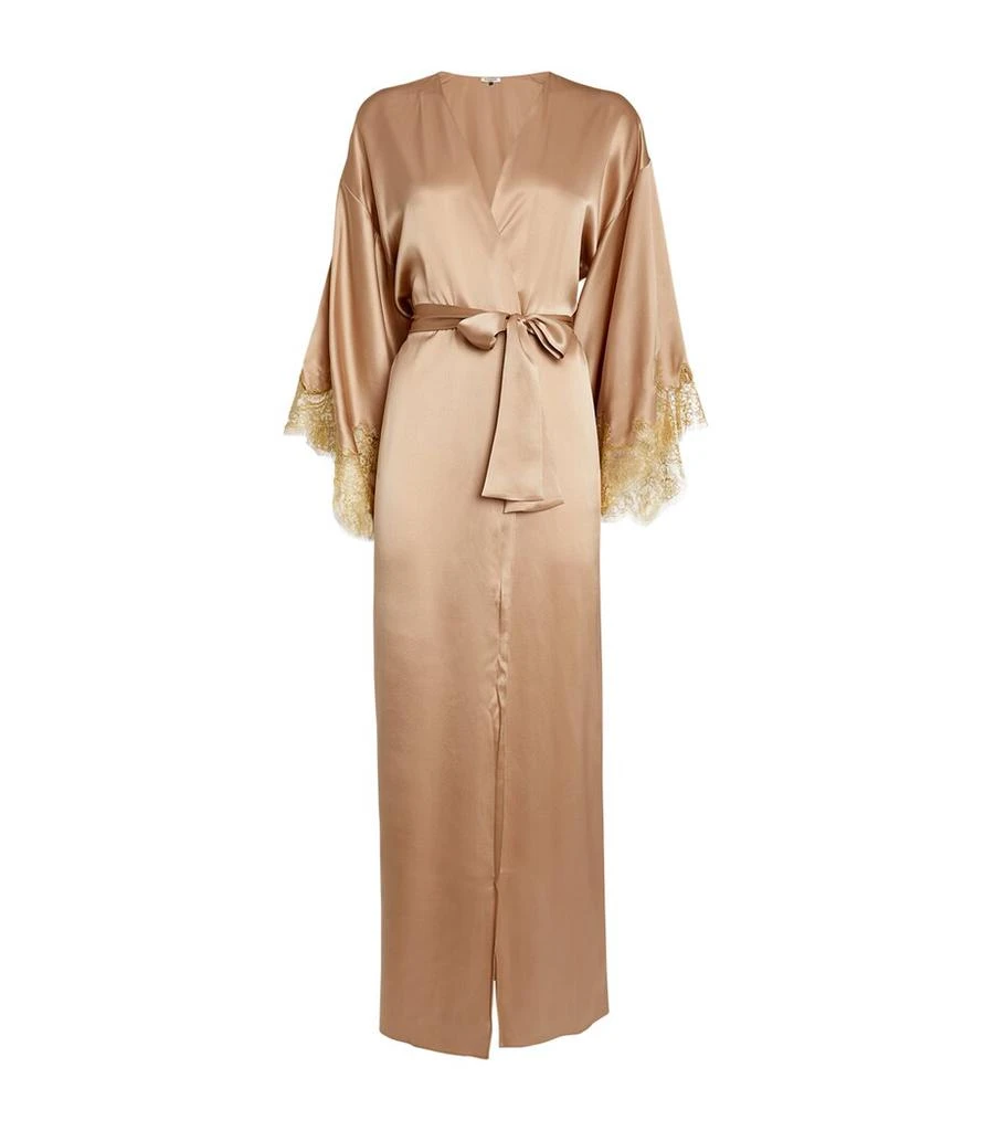 GILDA & PEARL Silk Gina Long Robe 1