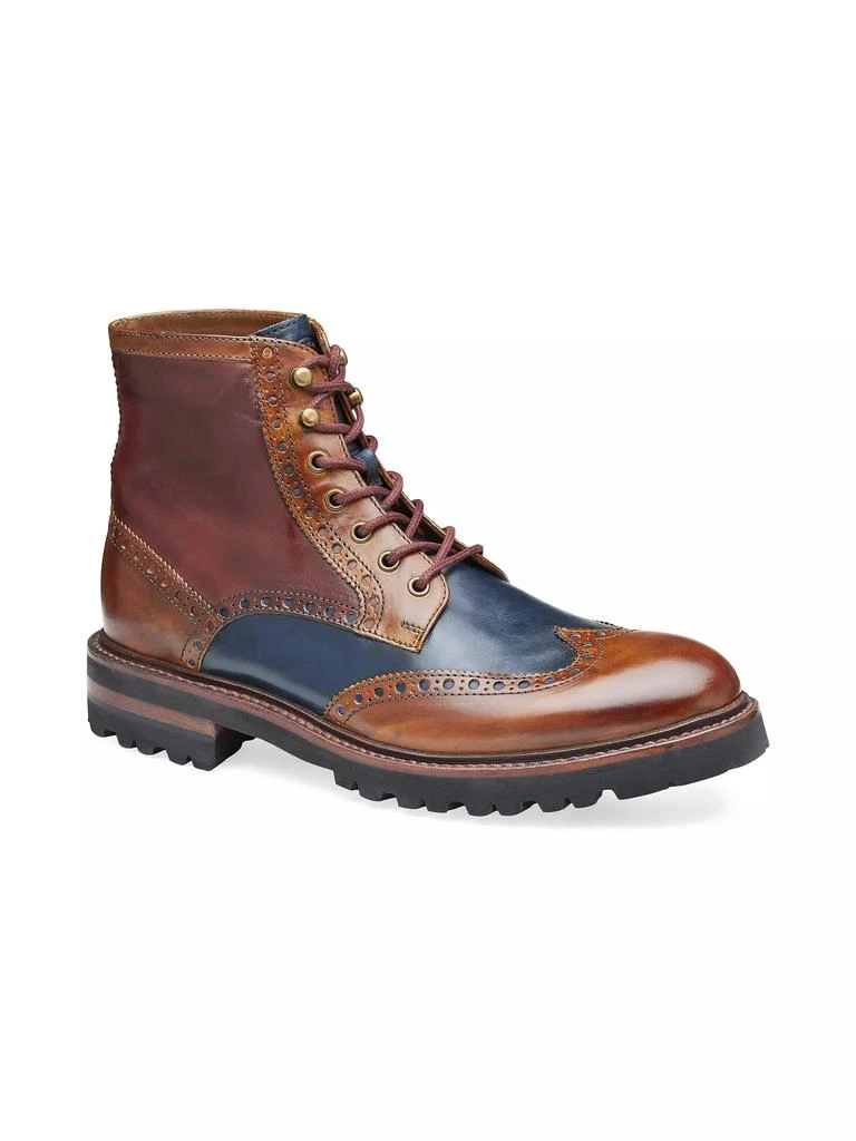 Johnston & Murphy Dudley Lug Wingtip Leather Ankle Boots 2