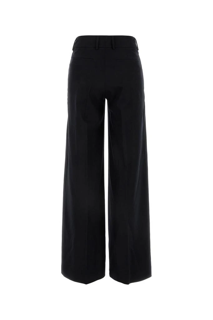 Pt Torino Black stretch wool blend palazzo pant 1