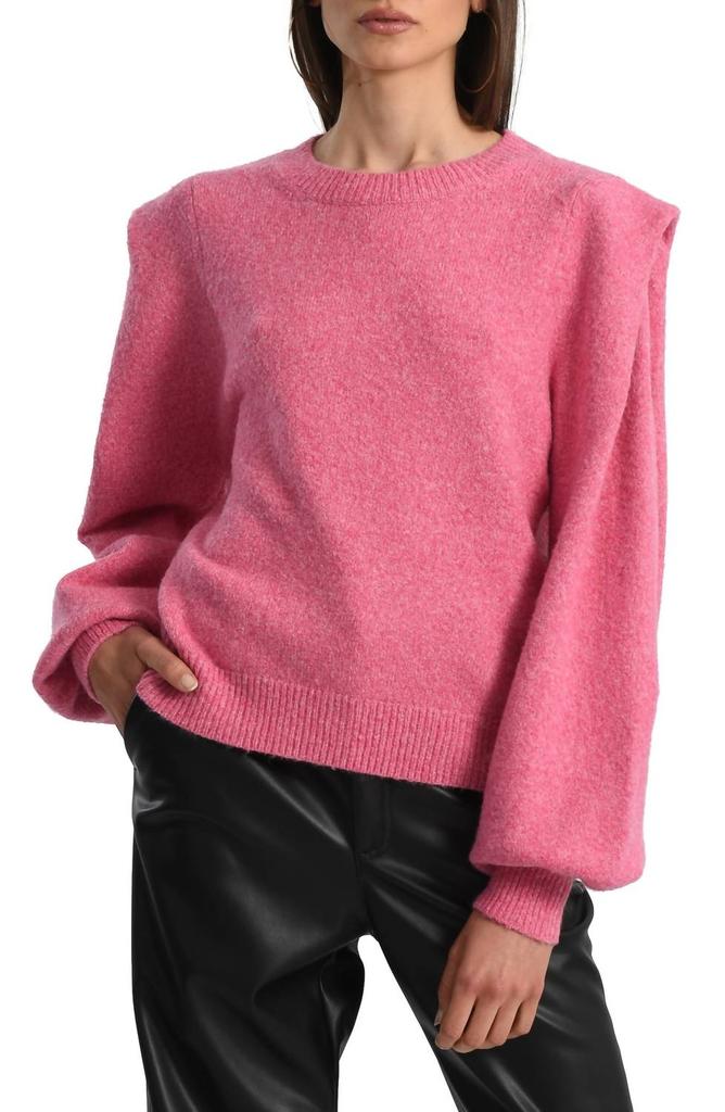 Molly Bracken Molly Bracken - Padded Shoulder Sweater