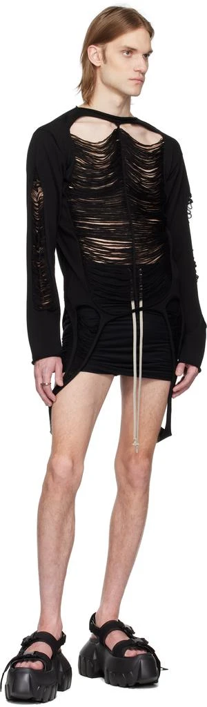 Rick Owens Black Hollywood Mega Tractor Sandals 5