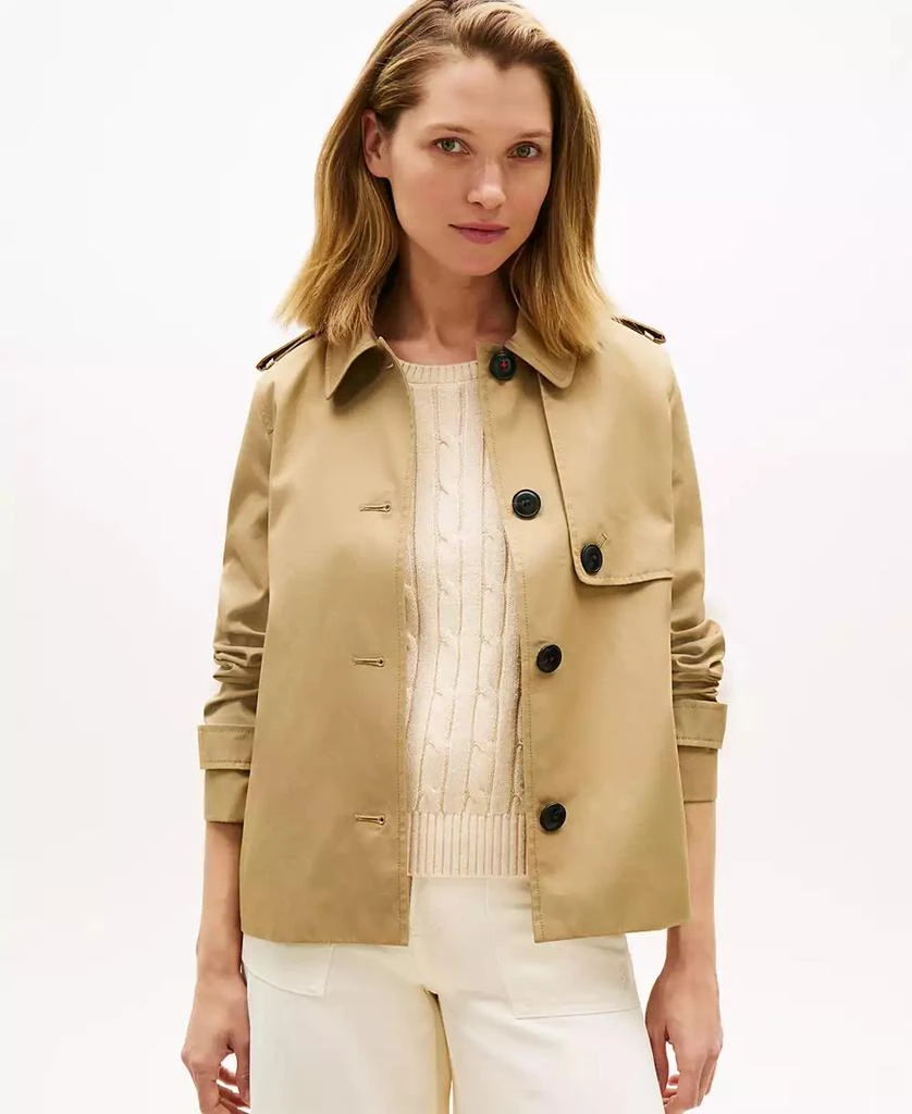 Tommy Hilfiger Women
s Short Trench Coat