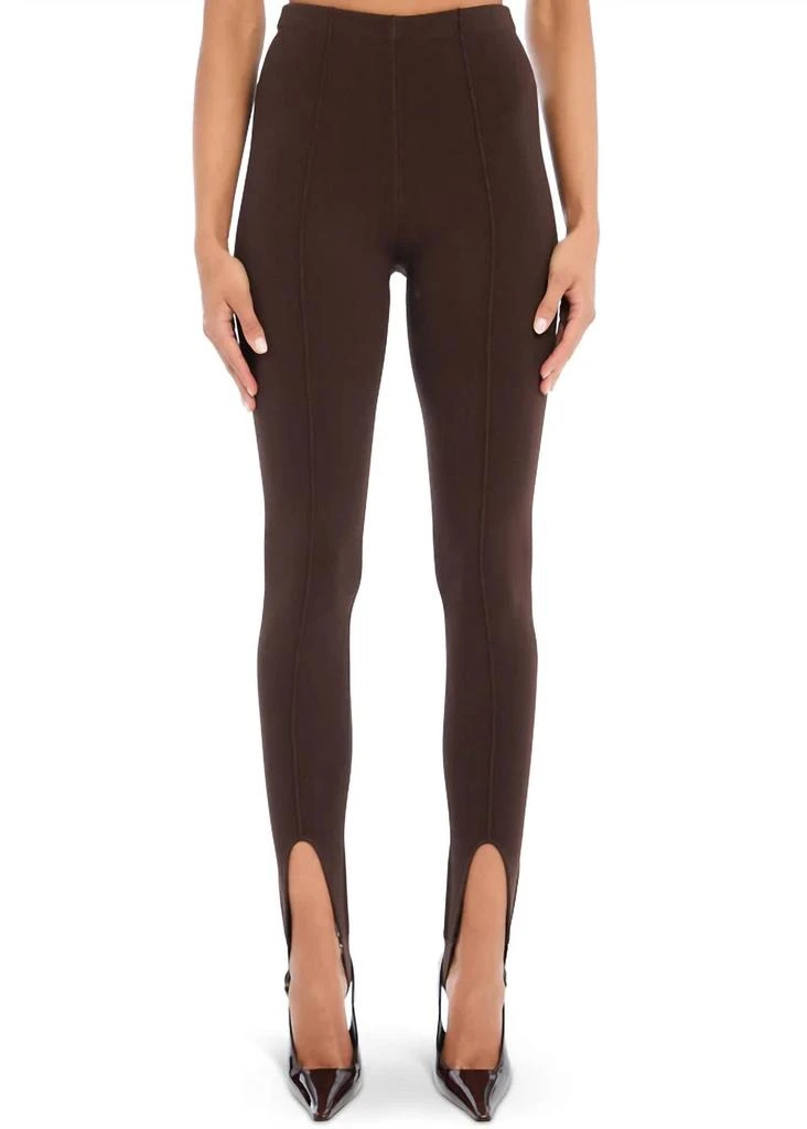 SER.O.YA Kelsey Stirrup Leggings In Slate Brown 4
