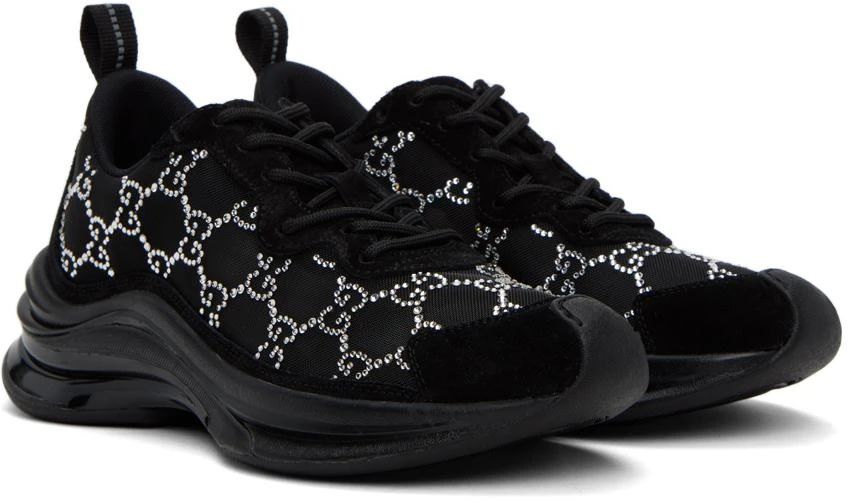 Gucci Black GG Crystal Sneakers 4
