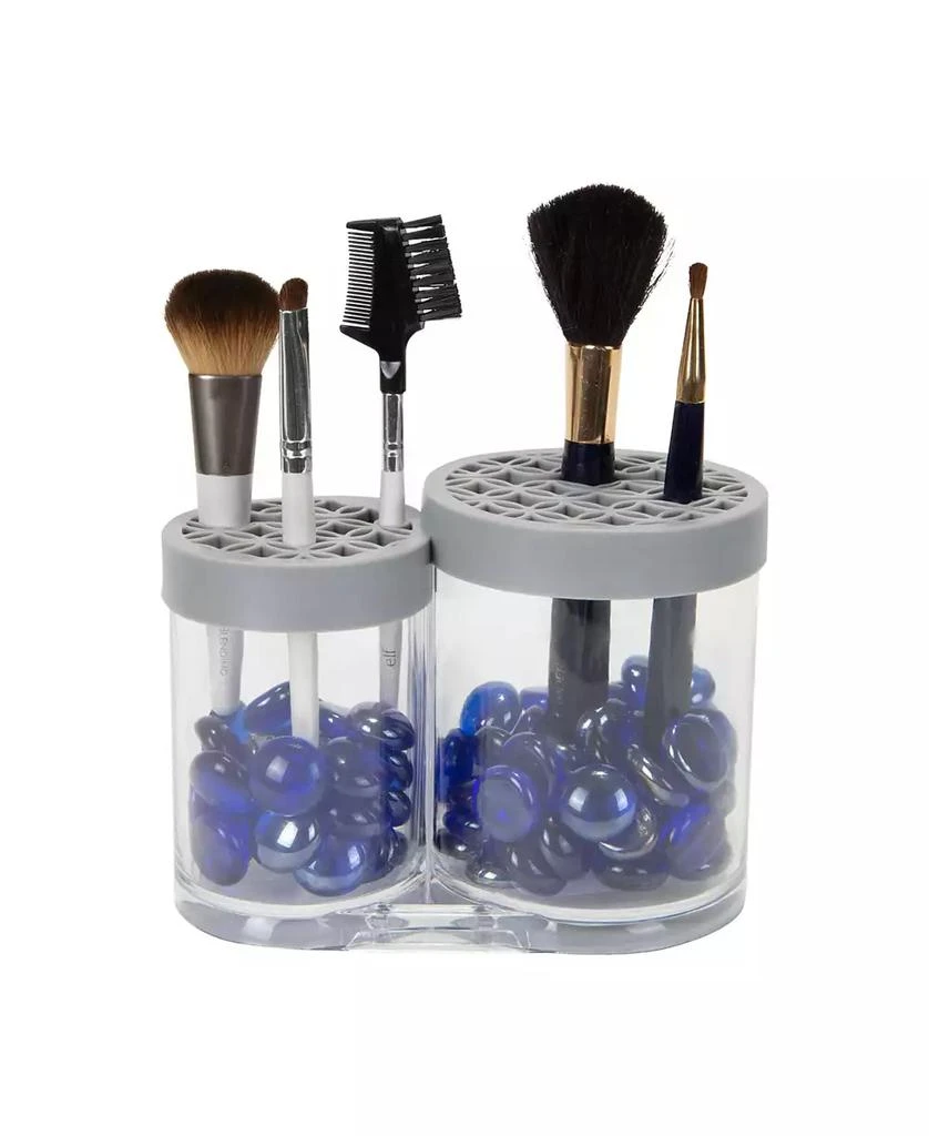 Simplify 2 Compartment Cosmetic Brush Holder 4