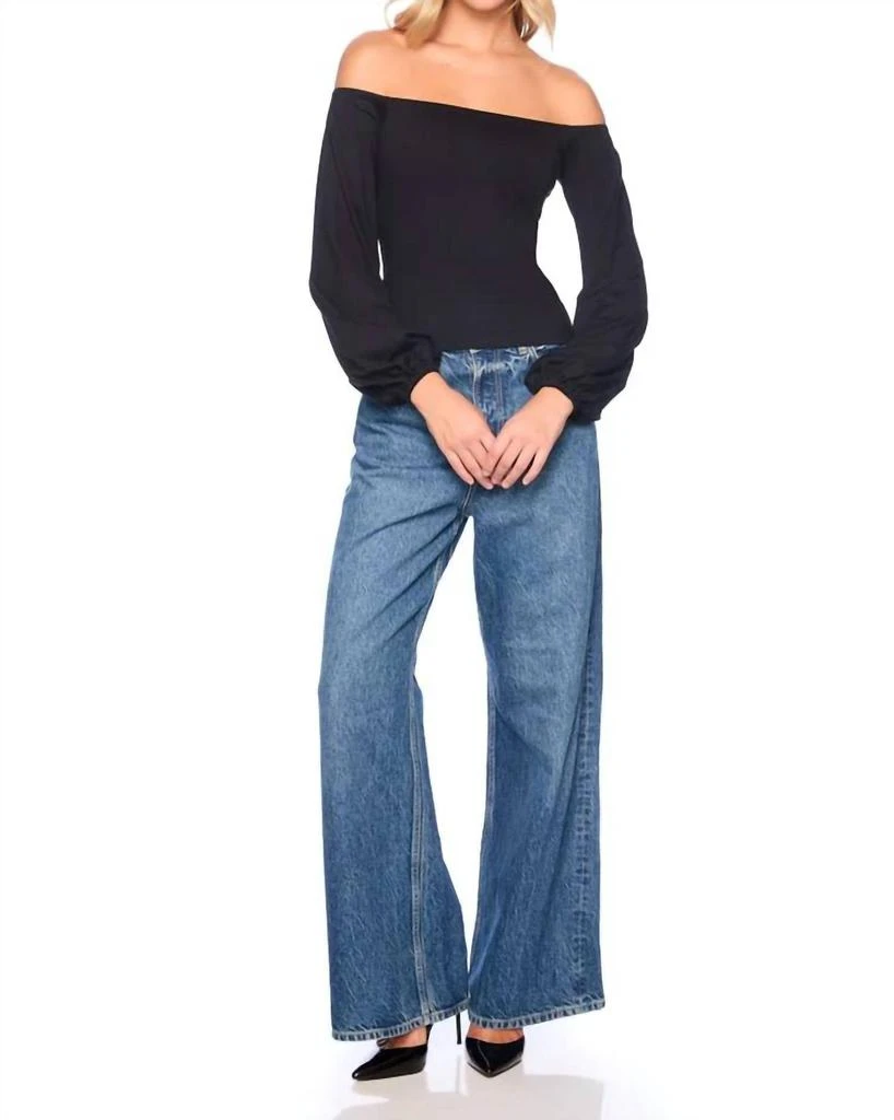 Susana Monaco Susana Monaco - Off-Shoulder Poet Sleeve Top 3