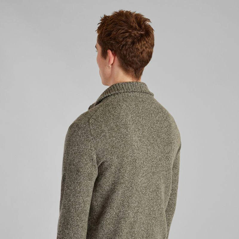 L'Exception Paris Recycled wool trucker neck sweater Khaki L'EXCEPTION PARIS 2