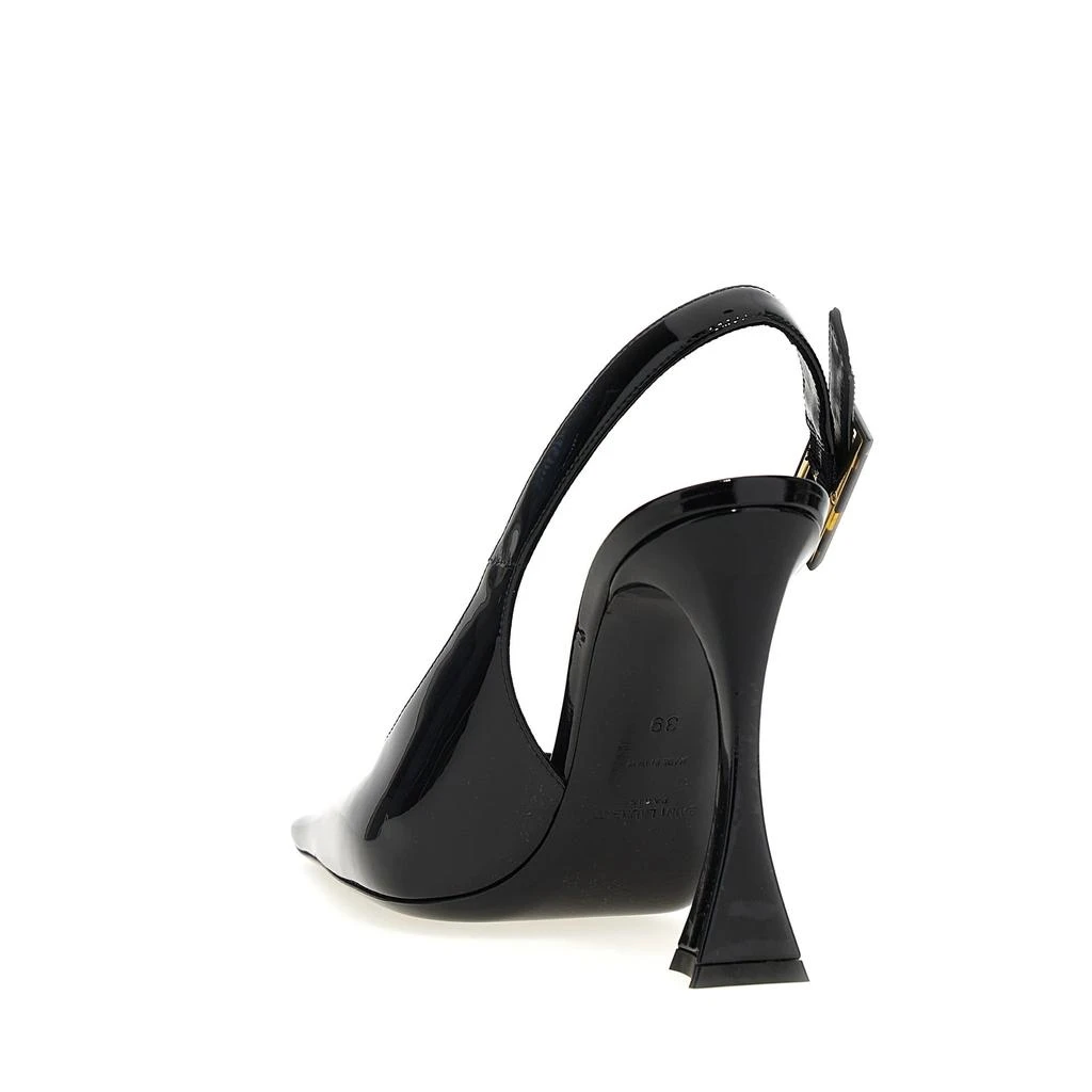 La Sélection Créateurs Escarpins Saint Laurent 'Dune' Leather Slingback - Black - Femme 3