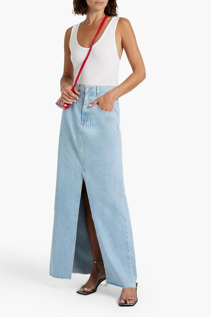 SLVRLAKE Dallas denim maxi skirt 2