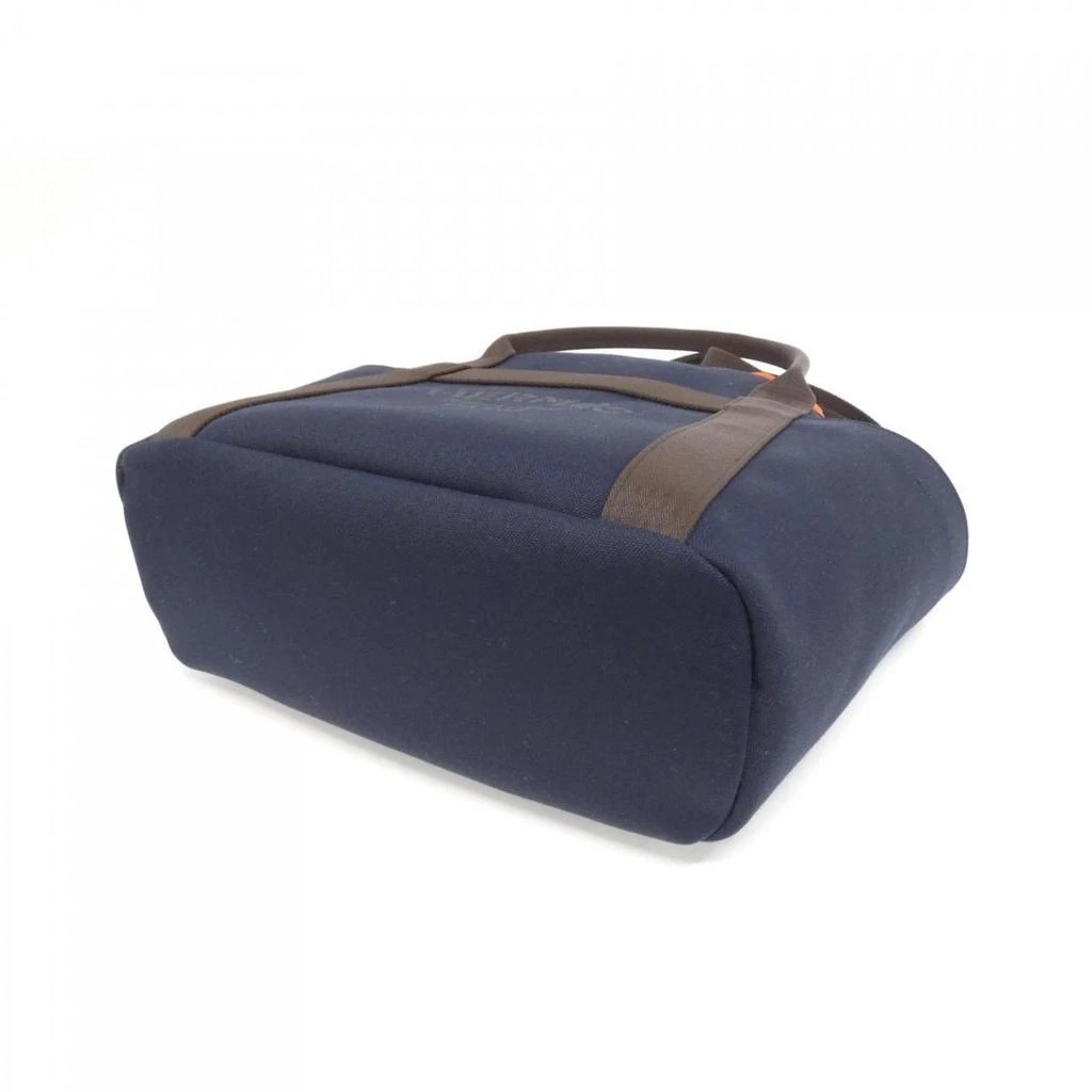 Hermes blue Feu Navy Canvas Handbag (Pre-Owned) 3