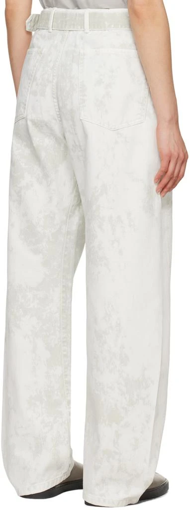 Lemaire Off-White Twisted Belted Jeans 3