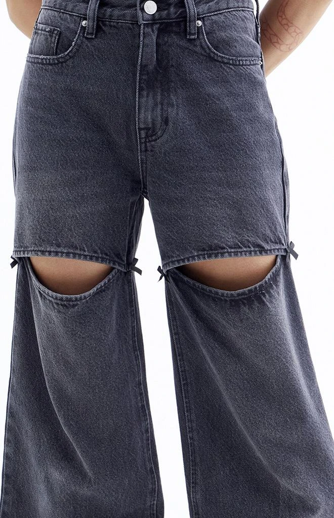 PacSun Cali Black Bow Baggy Boyfriend Jeans 4