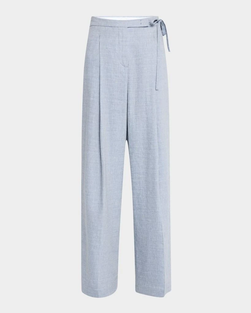 ELEVENTY Pleated Wide-Leg Pants 1