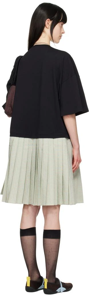 CHOPOVA LOWENA Black & Green Saltos Kilt Midi Dress 3