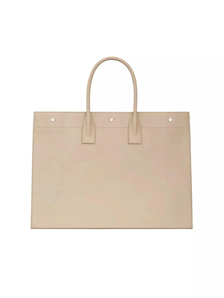 Saint Laurent Rive Gauche Large Tote Bag in Vegetable-tanned Leather 5