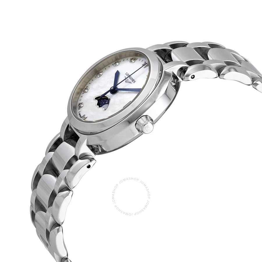 Longines Prima Luna Quartz Diamond White Dial Unisex Watch L8.115.4.87.6 2