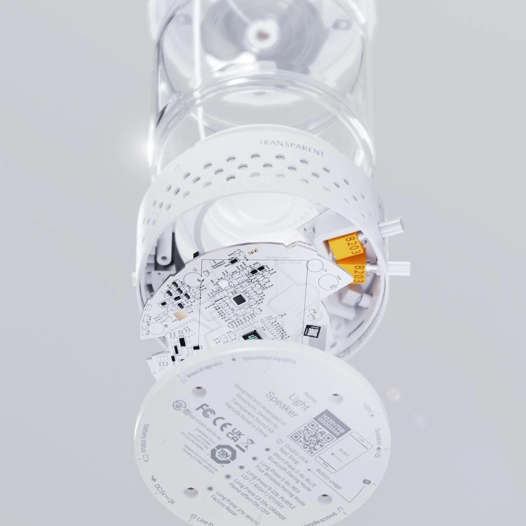 Transparent Light Speaker - White 6