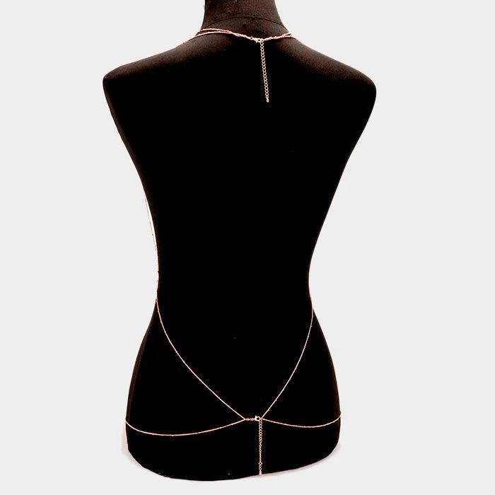 FASHNZFAB Bra outline body chain necklace 2