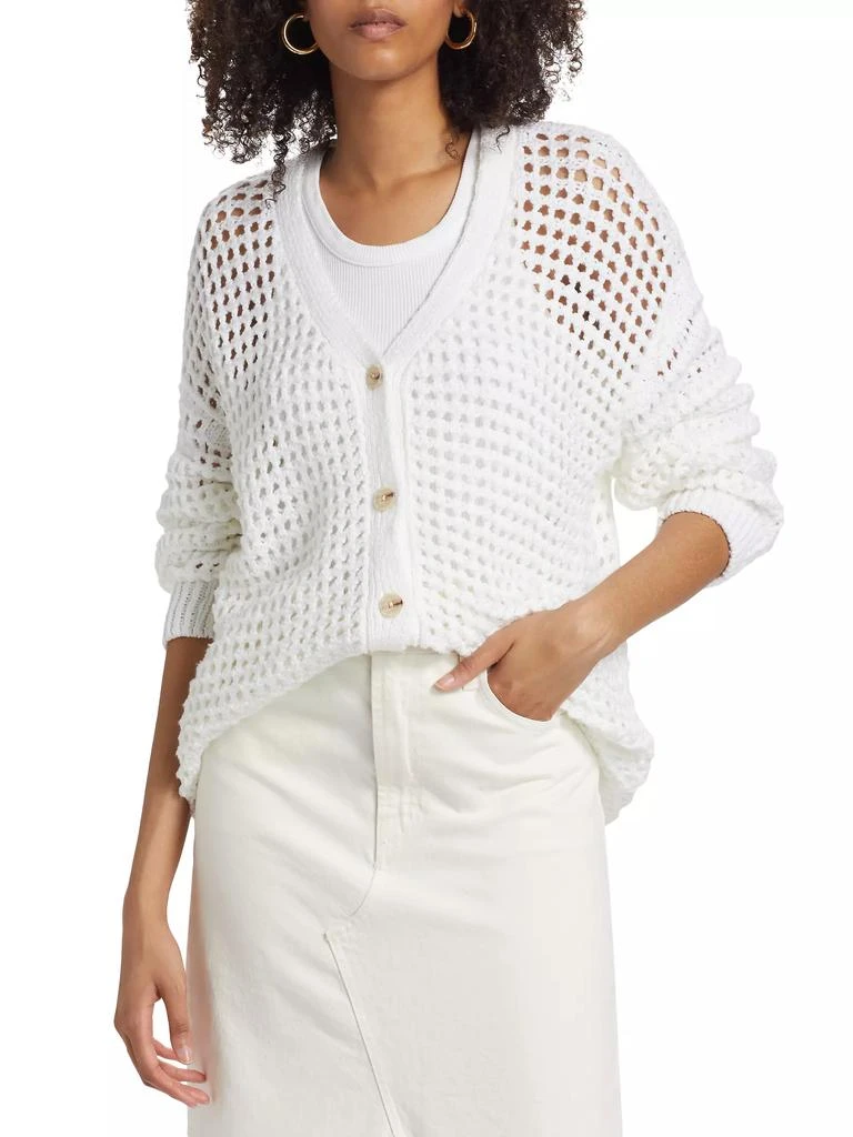 Naadam Luxe Cotton Pointelle Cardigan 3