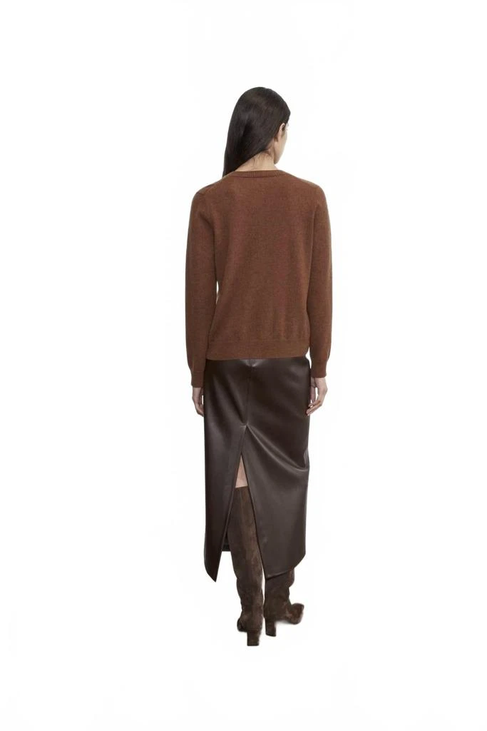 Enza Costa Cashmere Fitted Cardigan In Hazel 2