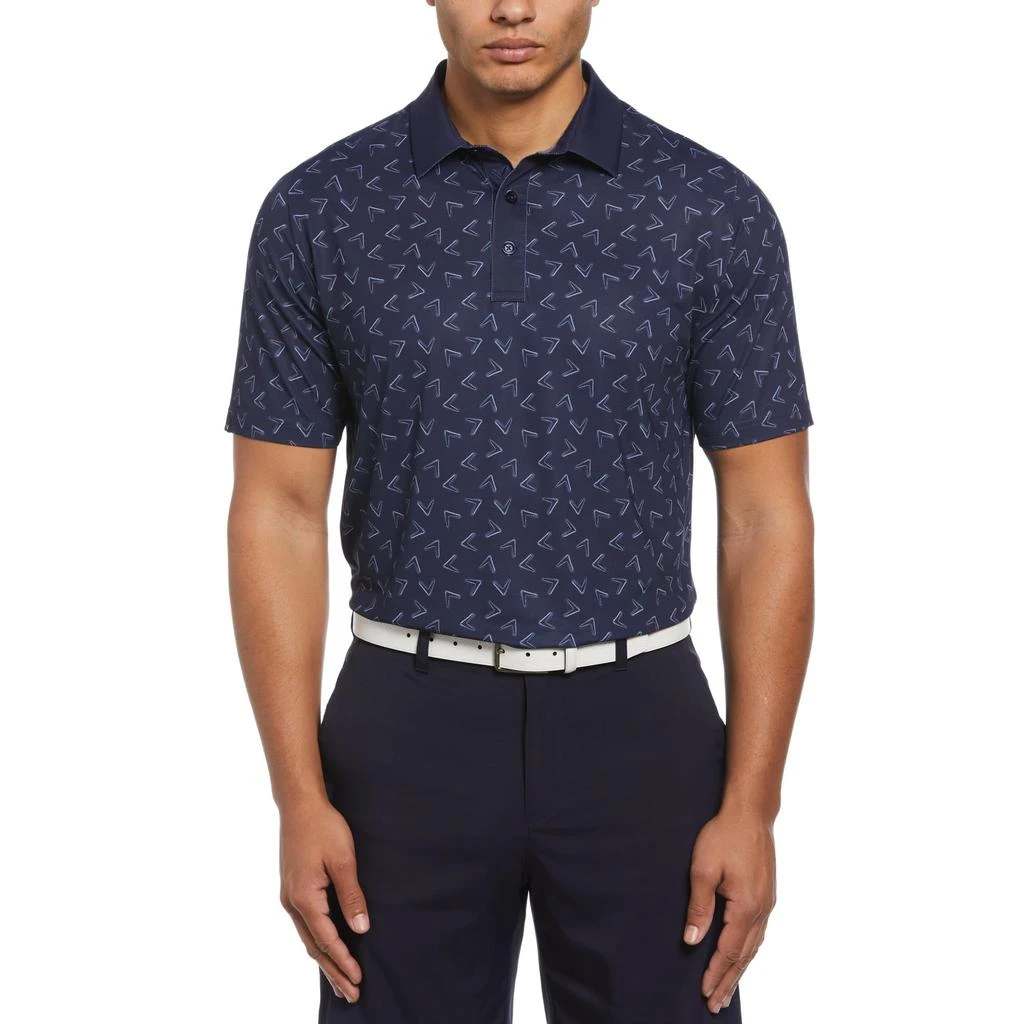 Callaway Painted Chevron Trademark Print Polo 1