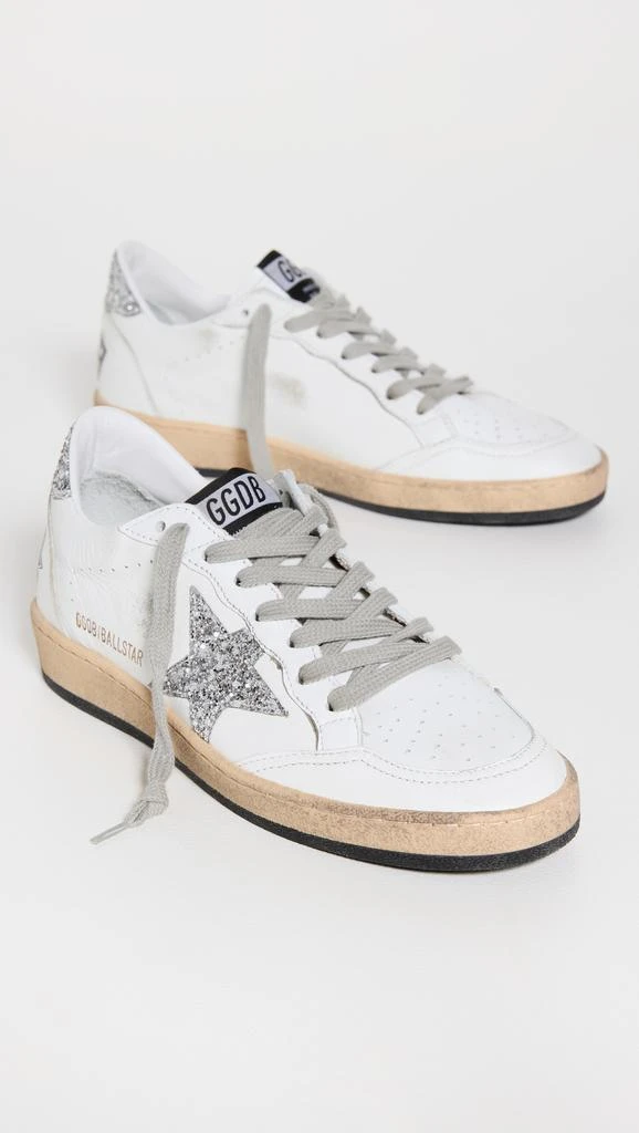 Golden Goose Ball Star Nappa Upper and Spur Glitter Sneakers 4
