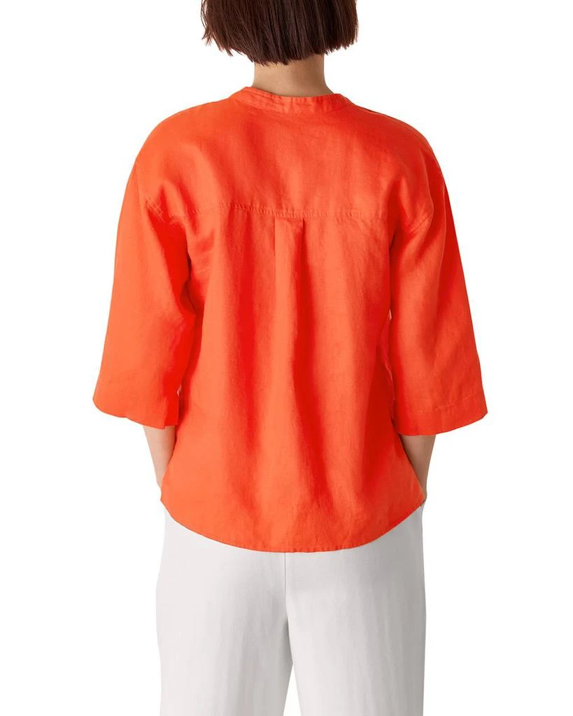 Whistles Grandad Linen Shirt 3