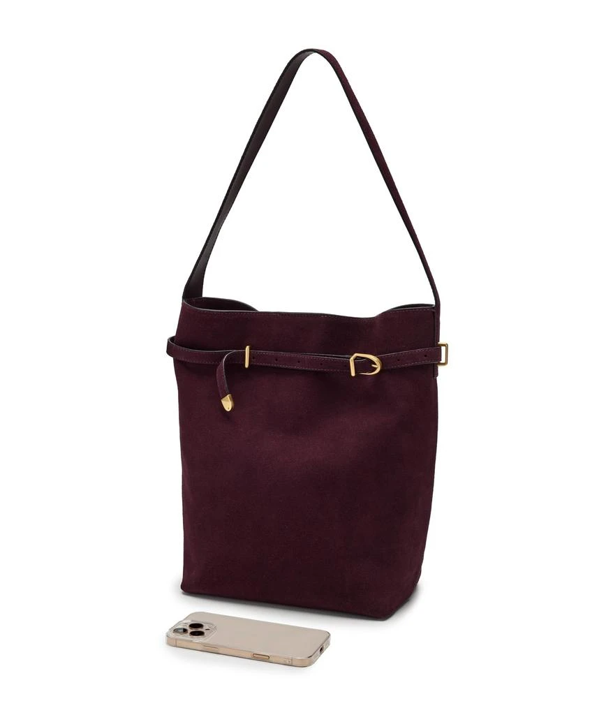 Madewell Suede Belted Essentials Bucket Tote 3