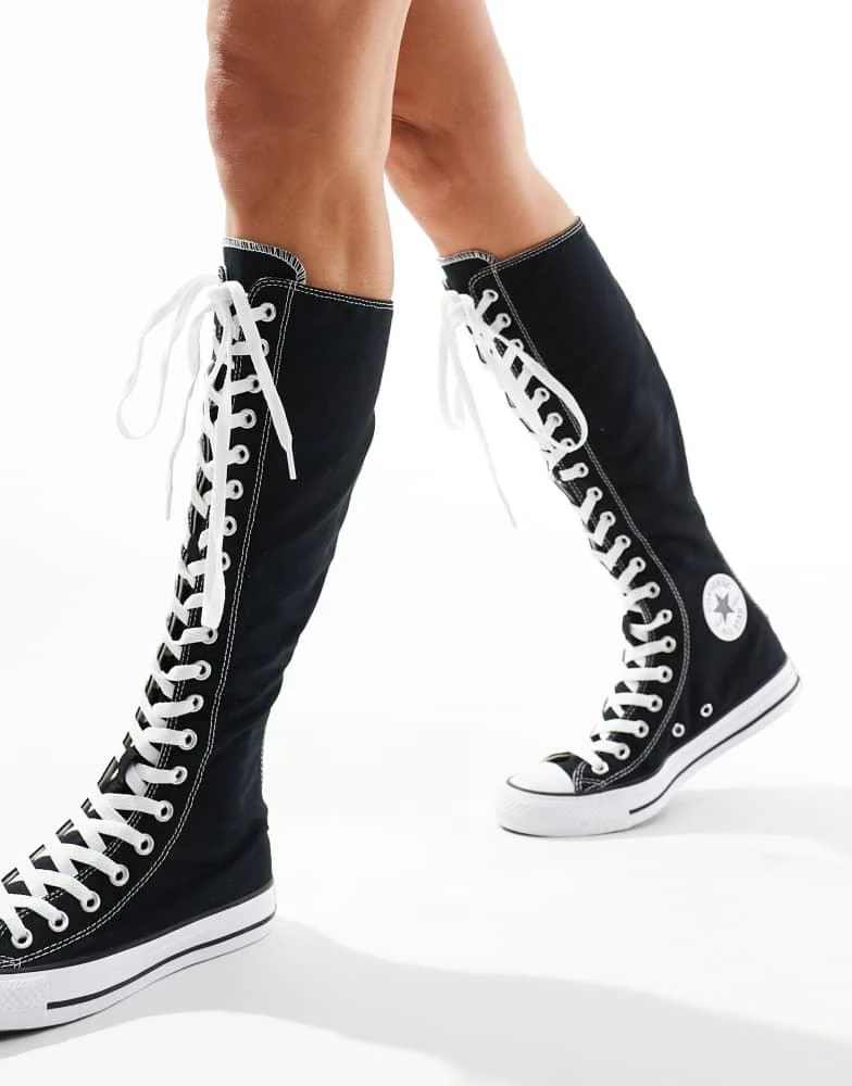 Converse Converse Chuck Taylor All Star Knee XXX Hi trainers in black and white 4