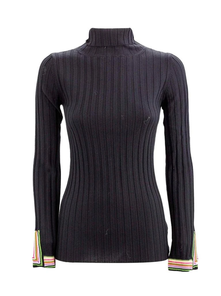 ETRO Etro Polo Neck Ribbed Jumper from Cettire