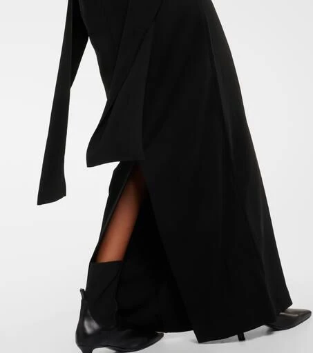 Totême Draped cady maxi dress 5